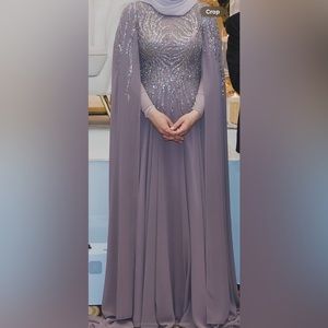 Maxi long sleeve dress evening gown hijabi